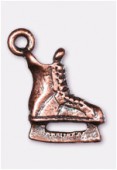 15x11mm Antiqued Copper Plated Ice Skatting Charms Pendant x2
