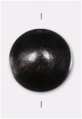 12mm Round Wooden Beads Black x6