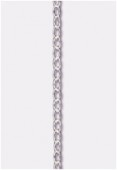 .925 Sterling Silver Link Cable Chain 2x1.3mm x10cm