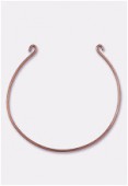 50mm Antiqued Copper Plated Bracelet For Chinese Knotting Cord Or Leather x1