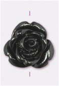 13mm Resin Black Rose x1