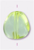 16x15mm Triangle Drop Acrylic Pendant Electric Lime x2