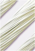 1.3mm White Leather Cord x1m