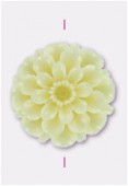 23mm Resin Beige Flower x1