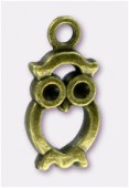 22x10mm Antiqued Brass Plated Owl Charms Pendant x2