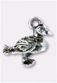 16x14mm Antiqued Silver Plated Duck Charms Pendant x1