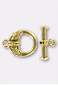 13x12mm Gold Plated Toggle Clasp x1