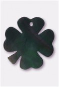 Mother-Of-Pearl 13mm gray Four-Leaf- Clover x1