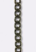 18x11mm Antiqued Brass Plated Curb Chain x20cm