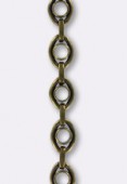 16x12mm Antiqued Brass Plated Fancy Oval Chain x10 cm
