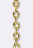 16x12mm Gold Plated Fancy Oval Chain x10 cm