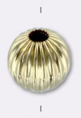 14K Gold Filled Corrugated Round Bead 6mm x1