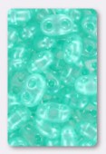 2.5x5mm Preciosa Twin Beads Crystal Light Aqua Pearl x20g