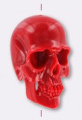 Resin Red Death's-Head 40x24mm x1