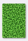 2mm Light Green Matte Czech Seed Beads x20g