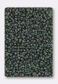 2mm Emerald Topaz-Lined Czech Seed Beads x20g