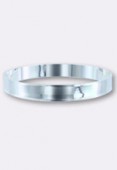67mm Silver Plated Round Channel Bangle Bracelet x1