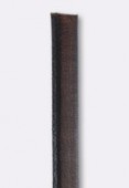 10x6mm Regaliz Leather Brown x20cm