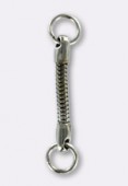 40x3mm Antiqued Silver Plated Key Chain x2