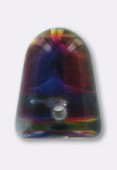 7x10mm Czech Glass Beads Gumdrop Orion x6