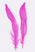 10- 15cm Pink Feathers Rooster x2
