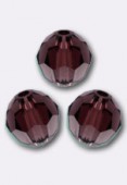 8mm Austrian Crystals Round 5000 Beads Burgundy x1