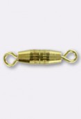 17x5mm Gold Plated Barrel Clasp x1