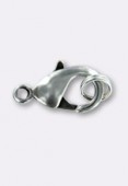 15x8mm Silver Plated Lobster Clasp W / Jump Ring x1