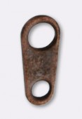 8mm Antiqued Copper Plated Japanese Quality Tag x500