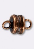 6mm Antiqued Copper Plated Magnetic Clasp x1