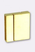 24x22mm Gold Plated Magnetic Clasp x1