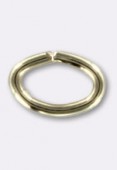 14K Gold Filled Oval Open Jump Rings 3.6x4mm x2