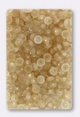 4mm Czech Glass Flying Saucer Beads Mix Sand Matt x100
