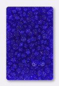 4mm Czech Glass Flying Saucer Beads Cobalt x100