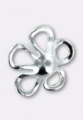 .925 Sterling Silver Flower Charms 8mm x1