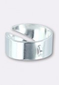 8mm Silver Plated Adjustable Ring Base Blanks 1 Loop x1