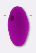 3x6.5mm Czech Glass Rice Droplet Beads Dark Neon Vivacious Purple x20g