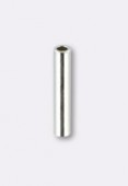 .925 Sterling Silver Tube Beads 5x1mm x4