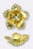 55mm Gold Plated Flower Stamping x1