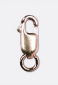 14K Rose Gold Filled Oval Lobster Clasp 8x3mm x1