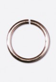 14K Rose Gold Filled Open Jump Rings 6mm x2