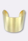 Solid Brass Concave Cuff Bracelet Base 63mm x1