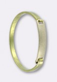 Solid Brass Bracelet Base Rectangle Swing Top 39x9mm x1