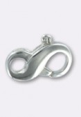 .925 Sterling Silver Infinity Lobster Clasp 13 mm x1