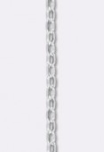 .925 Sterling Silver Flat Rolo Chain 2.75x1.88 mm x10cm