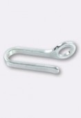 .925 Sterling Silver Hook Clasp 15mm x1