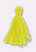 30mm Tassel Thread Embellishment Yellow x4