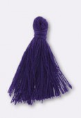 30mm Tassel Thread Embellishment Purple x4