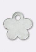 .925 Sterling Silver Flower Charms 7mm x1