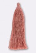 80mm Tassel Thread Embellishment Pink x2